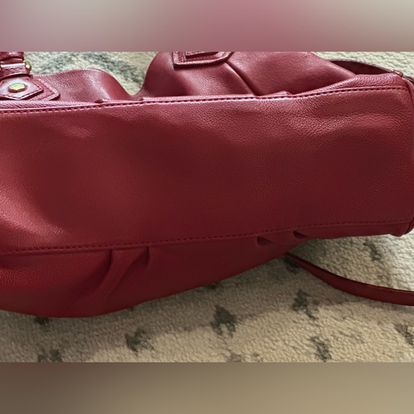 Marc By Marc Jacobs Red Hobo Bag with Gold Hardware - Picture 3 of 4